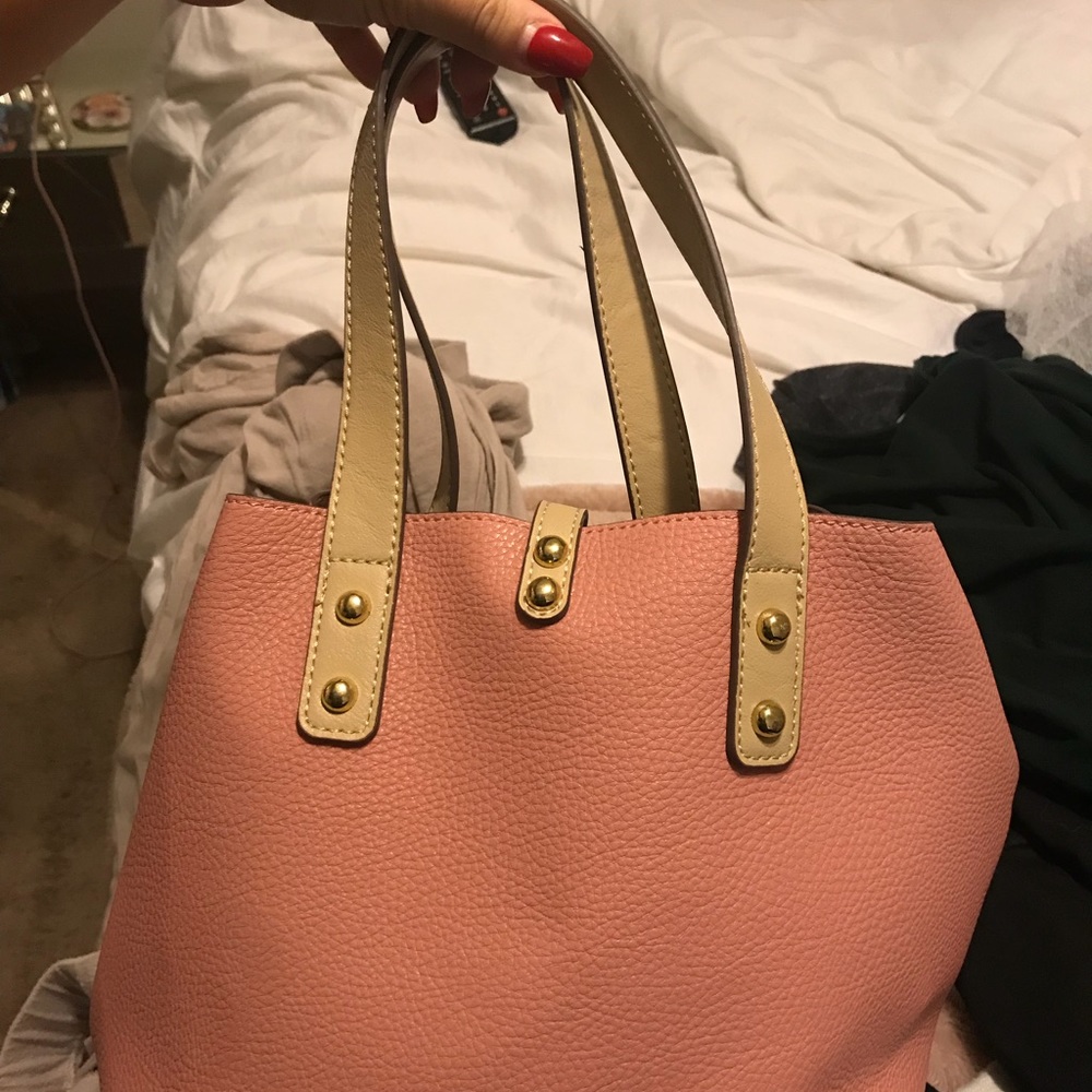 Small pink purse from charming Charlie.